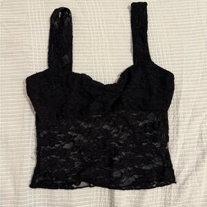 SHEIN Black Lace Top